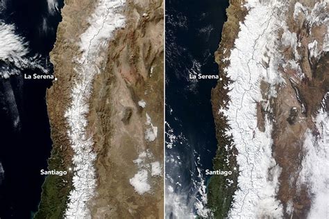 Nasa Publica Im Genes Satelitales De Las Fuertes Nevadas Que Afectaron