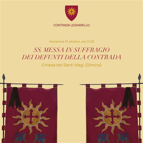 Santa Messa In Suffragio Dei Defunti Della Contrada Palio Di Legnano