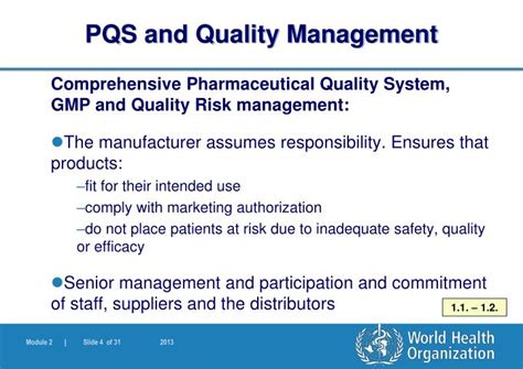 Ppt Quality Management And Pharmaceutical Quality System Powerpoint Presentation Id 5594835