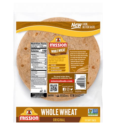 Soft Taco Whole Wheat Tortillas Mission Foods