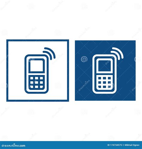 Phone number icon symbol stock vector. Illustration of print - 174734575