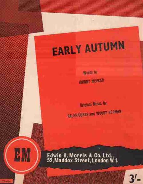 Early Autumn Le Temps Des Chansons