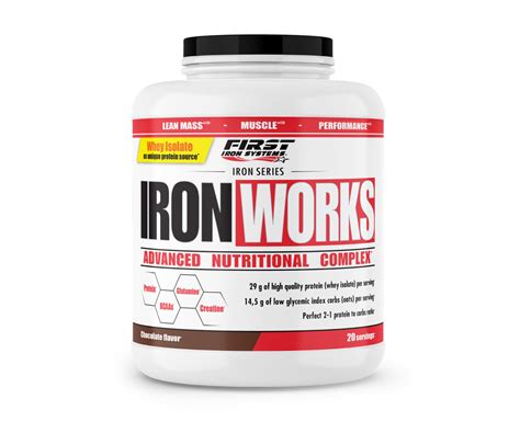 Iron Works Whey Isolate 1100g First Iron Systems Maroc