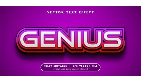 Text Effect Genius Text Style Graphic By Arroyan Art Creative Fabrica