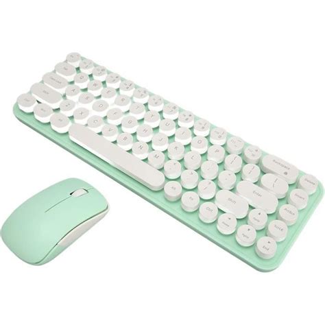 R Tro Compact Touches Combo Clavier Souris Sans Fil Ensemble