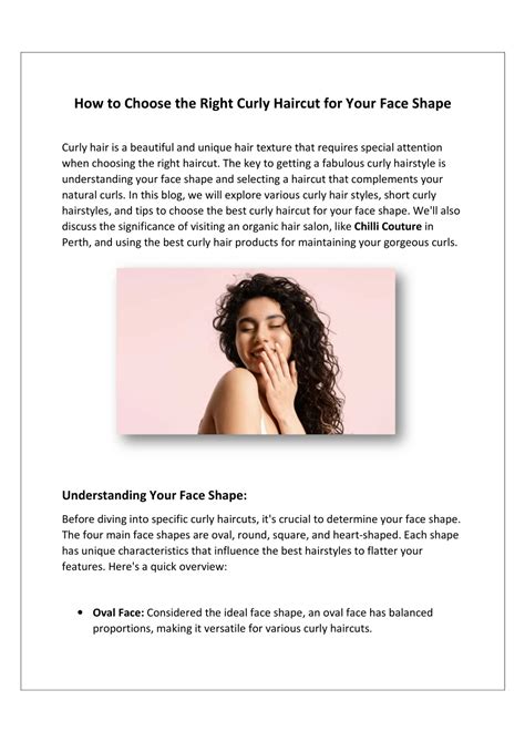 Ppt How To Choose The Right Curly Haircut For Your Face Shape