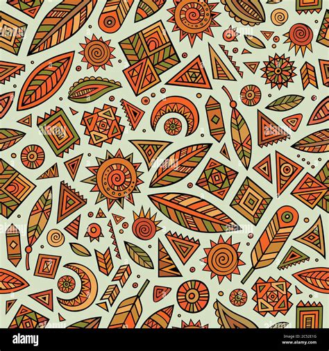 Tribal Native Ethnic Seamless Pattern Stock Vector Image And Art Alamy