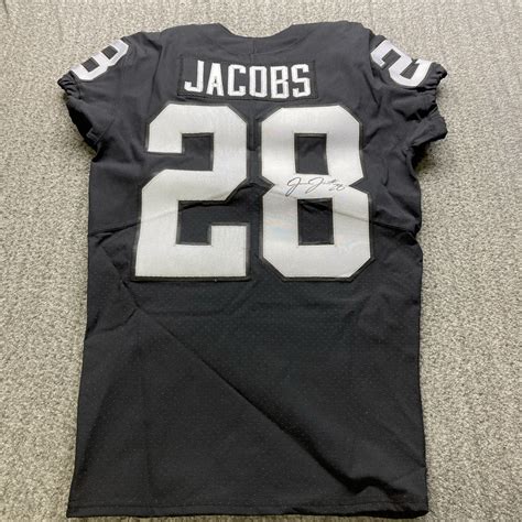 Nfl Raiders Josh Jacobs Signed Authentic Jersey Size 40 The