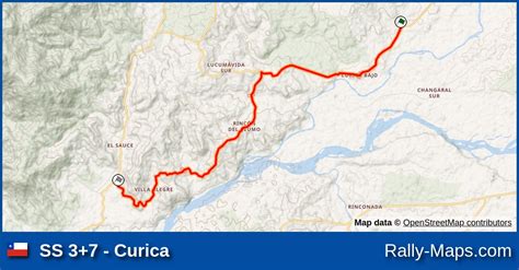 Ss Curica Stage Map Rally De Uble Chill N Chill N Viejo