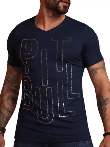 Camiseta Masculina Pit Bull Jeans Nova Cole O Frete Gr Tis