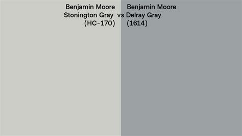 Benjamin Moore Stonington Gray Vs Delray Gray Side By Side Comparison