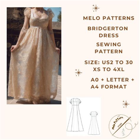 Bridgerton Gown Sewing Pattern Bridgerton Dress Renaissance Dress