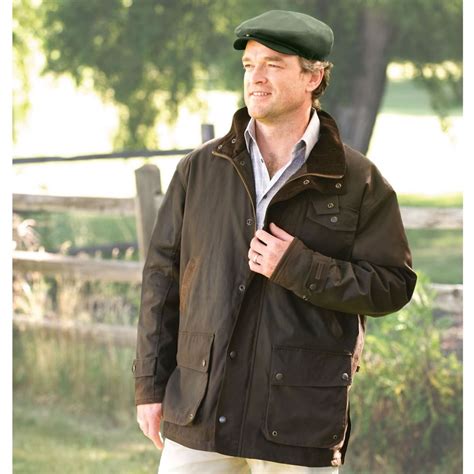 The Genuine Irish Wax Cotton Jacket Hammacher Schlemmer