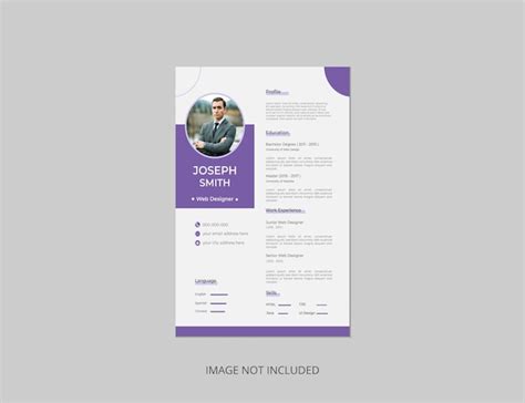 Premium Vector Professional Modern And Minimal Resume Or Cv Template