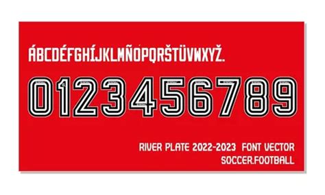 Tipografía River Plate Font Vector 2022 23 Archivo Ttf Eps Mebuscar