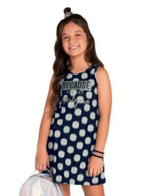 Vestido Infantil Kyly Marinho Compre Agora Dafiti Brasil