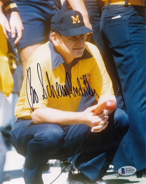 Bo Schembechler Autographed Signed 2 8X10 8X10 Photo Beckett Michigan