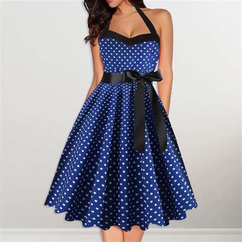 50s Halter Dress Polka Dot