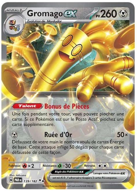 Gromago Ex 139 182 Faille Paradoxe Carte Pokemon