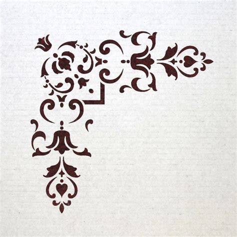 Corner Stencil Reusable Template 012 for Wall DIY decor