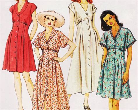 Mccalls 8181 Womens Empire Waist Dress Sewing Pattern By Mixymitzy Fashion Waist Dress