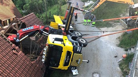 Dangerous Excavator Crane Truck Operator Fails Trucks Fails