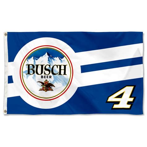 Busch Beer Nascar Racing Kevin Harvick No4 Giant Silk Flag Banner