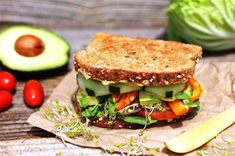 Ultimate Veggie Hummus Sandwich | Recipe | Hummus sandwich, Vegan dinner recipes, Vegan sandwich