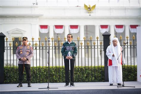 Presiden Joko Widodo Lepas Kirab Merah Putih Gresspedia Gresik