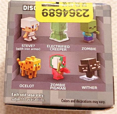 Lot Of 3 Minecraft Stone Series 2 Blind Box Figures Ebay