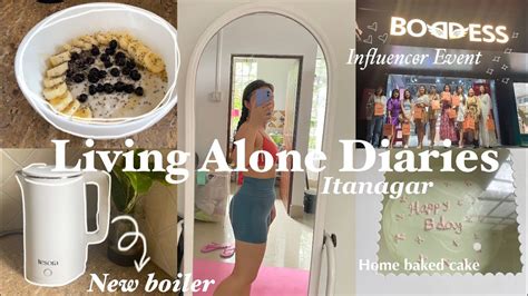 Living Alone Diaries Weekly Vlog Baking A Surprise Cake Influencer