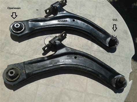 Шаровая, рулевой наконечник, сайлентблок. — Nissan Qashqai (1G), 2 л ...