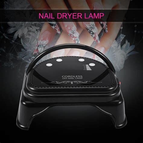 64W Pro Cordless LED Nail Lamp Gel Polish Dryer Rechargeable Salon