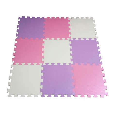 Soft Eva Foam Baby Children Kids Play Mat Pink Red White Color Puzzle