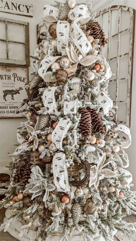 A Farmhouse Style Christmas Tree Simply Beautiful By Angela Artofit