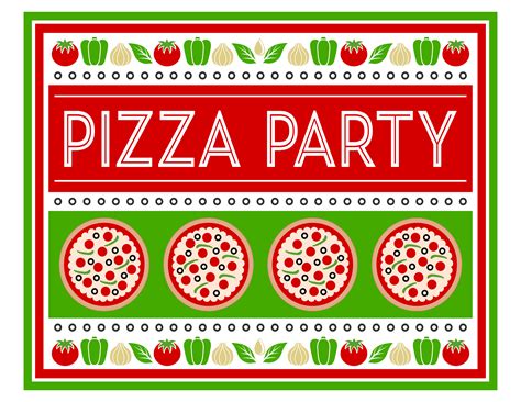 Pizza Party Flyer Template Free - Detrester.com