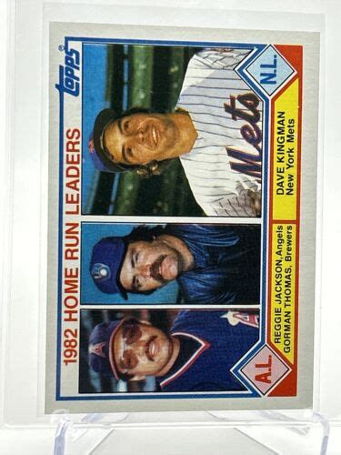 1983 Topps 1982 Home Run Leaders Baseball Card 702 NM Mint FREE