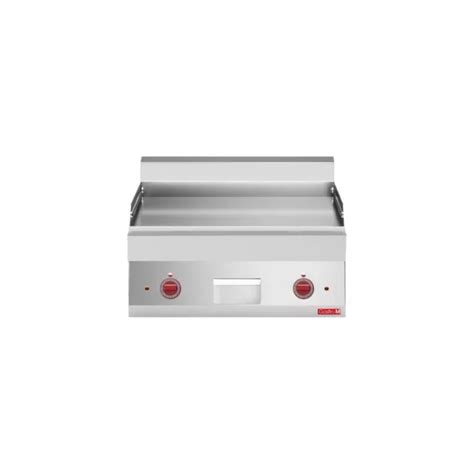 PLANCHA INOX ÉLECTRIQUE 2 zones en acier lisse 9000 W 400 V TRI EUR