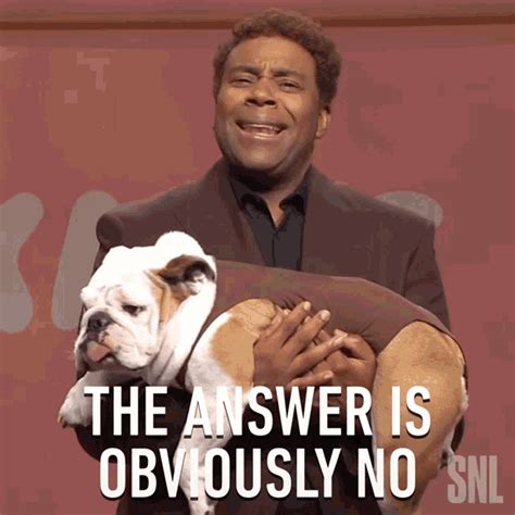 The Answer Is Obviously No Kenan Thompson The Answer Is Obviously