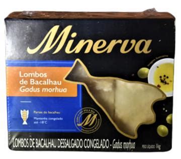 Bacalhau Dessalgado Congelado Minerva Morhua Caixa Kg Lombos