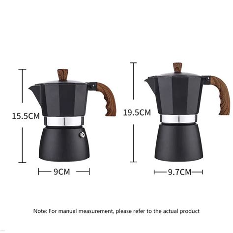 Blanc 150 ml Cafetière Express en aluminium pour cuisinière