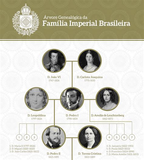 Brazilian Imperial Family Tree Observe e analise a árvore genealógica