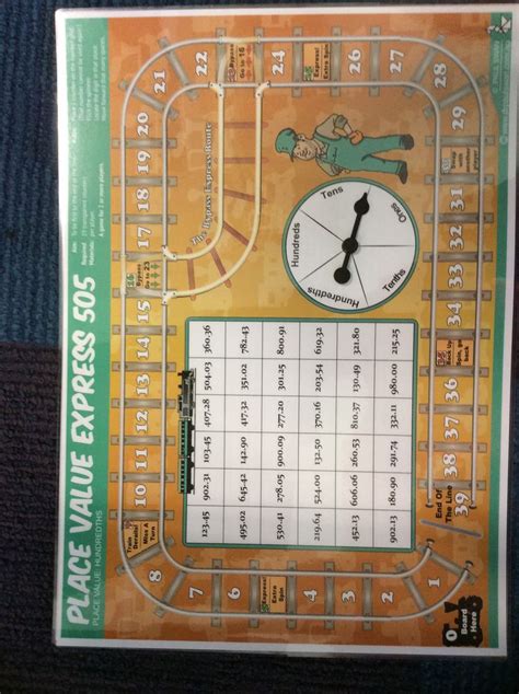 Math Resources Tens And Ones Game Board