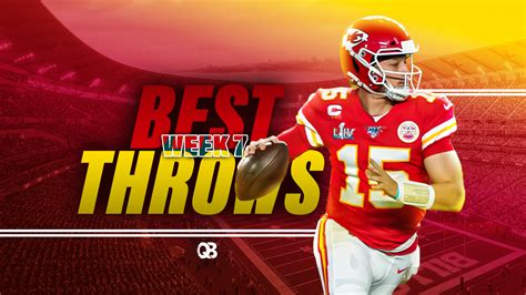 The Best QB Throws: Week 7 – QB List