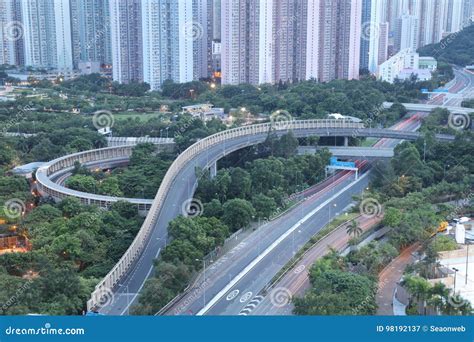 View Of Po Shun Road At Tseung Kwan O Editorial Photography Image Of