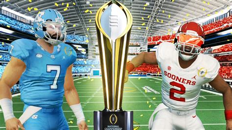 The National Championship College Football Playoffs Oklahoma Vs Unc