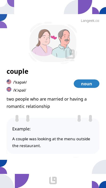 Definition & Meaning of "Couple" | Picture Dictionary