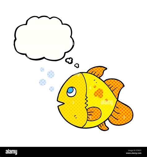 Freehand Drawn Thought Bubble Cartoon Fish Stock Vector Image Art Alamy