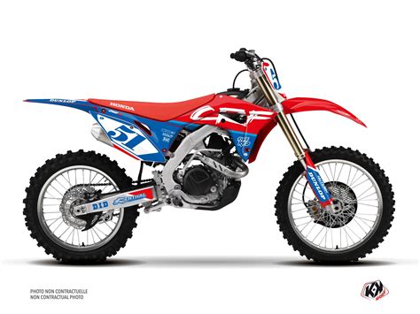 Kit D Co Motocross Honda Rask Bleu Kutvek