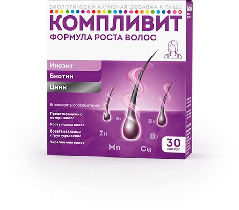 БАД КОМПЛИВИТ Формула роста волос — комплекс витаминов против выпадения ...